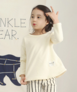 韓國原單冬季新款純棉加厚童T恤