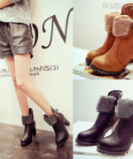 2015冬季新款羊毛棉馬丁靴-2色