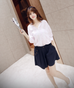 韓版夏裝新款寬鬆哈倫短褲-2色