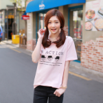 韓版寬鬆短袖T恤-2色